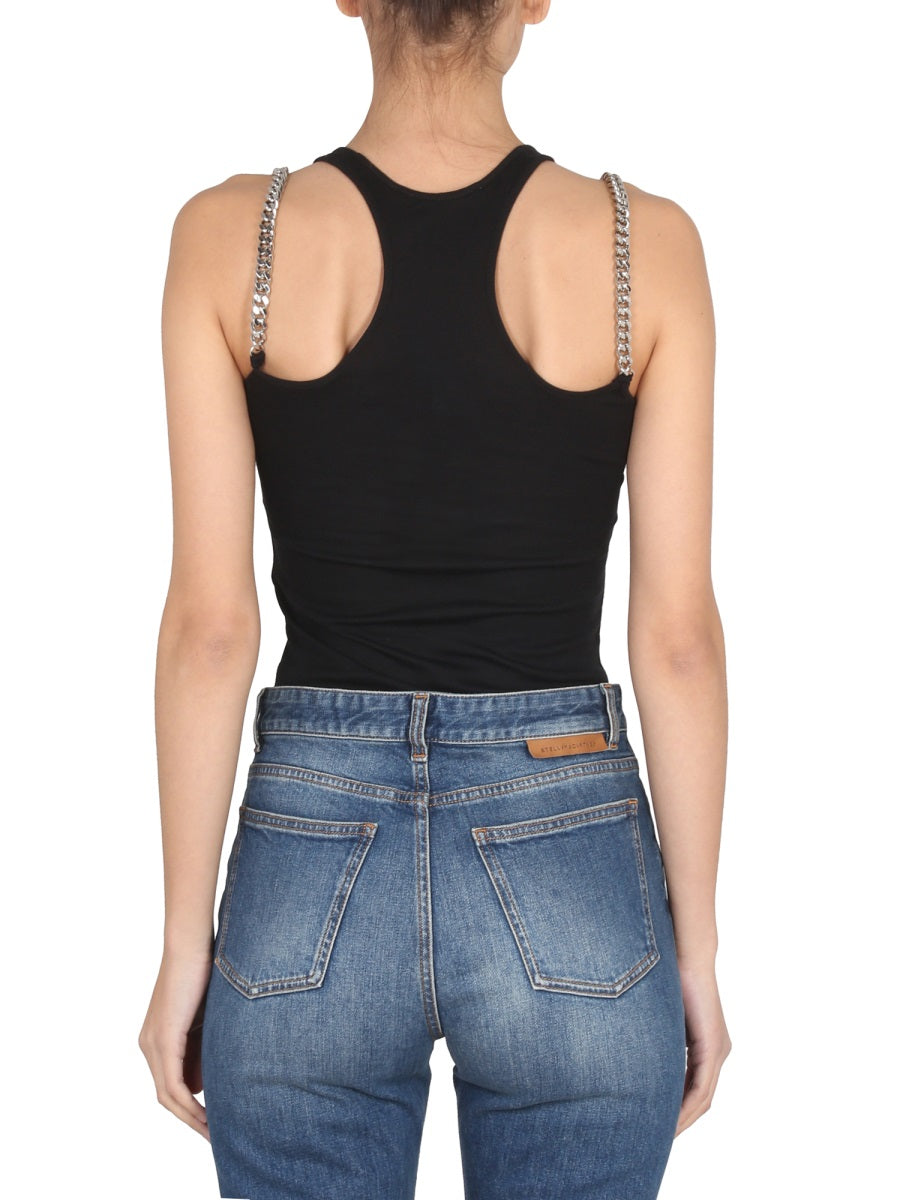 STELLA McCARTNEY Round Neck Chain Strap Top