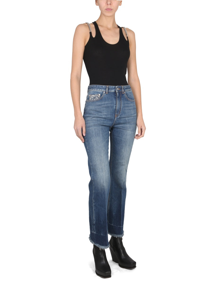 STELLA McCARTNEY Round Neck Chain Strap Top