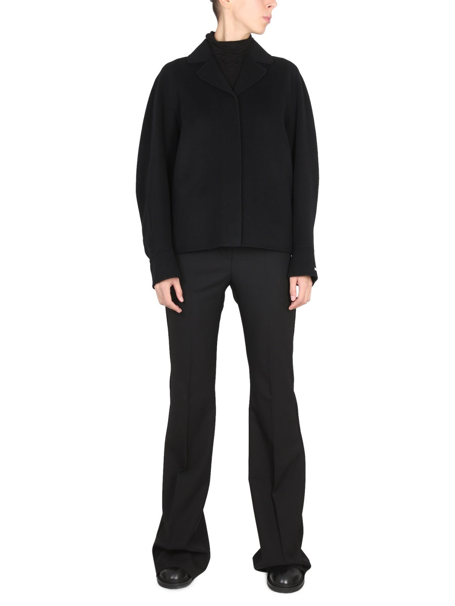 MAX MARA Chic Mini Short Jacket with Notched Lapels