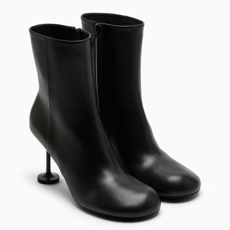 BALENCIAGA Women's Elegant Leather Ankle Boots