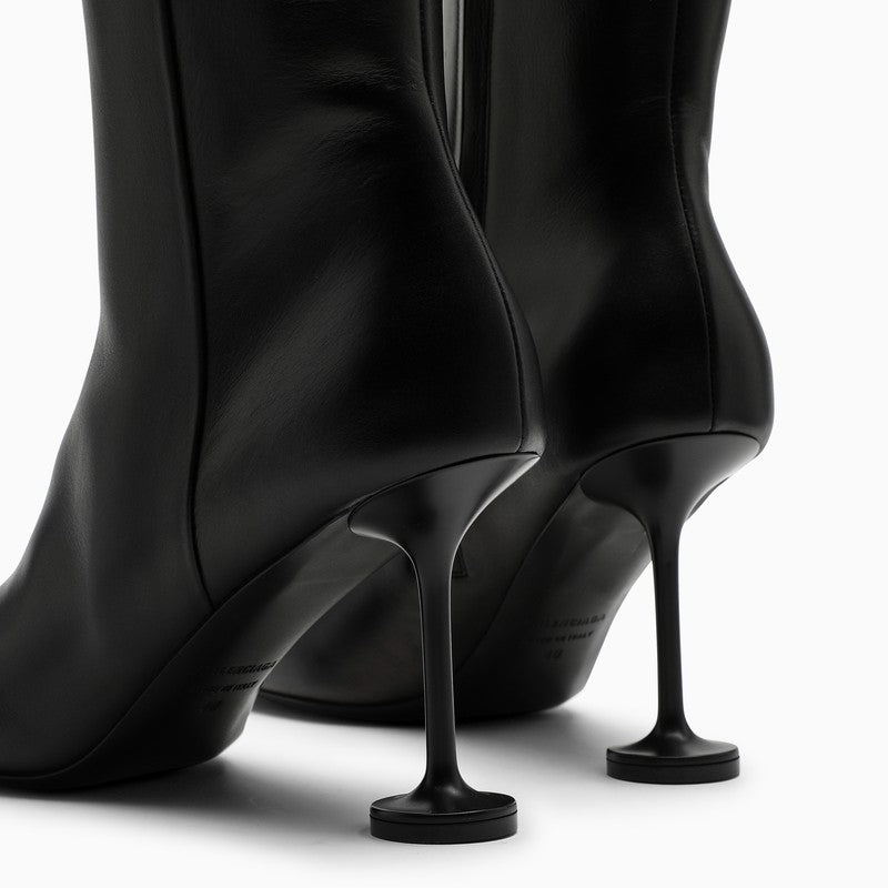 BALENCIAGA Women's Elegant Leather Ankle Boots