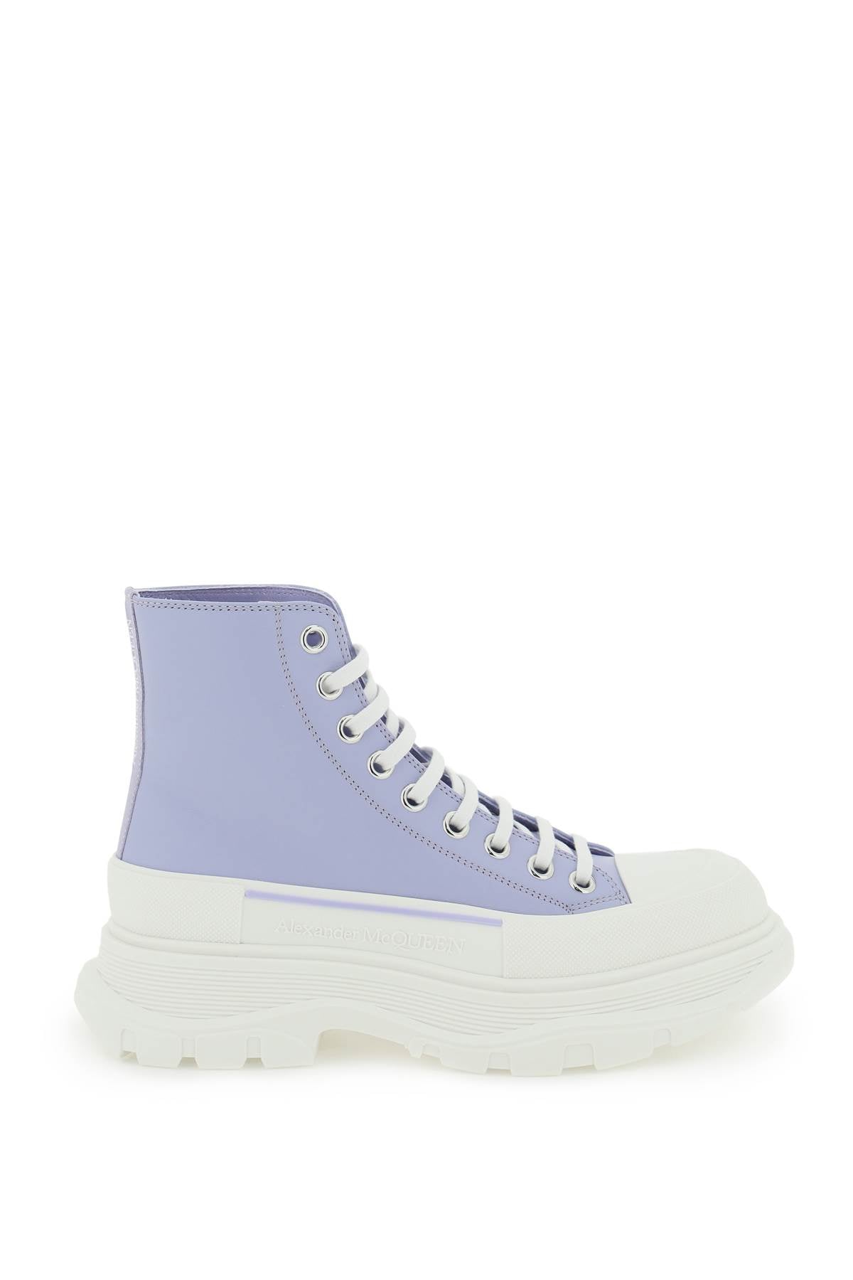 ALEXANDER MCQUEEN Leather Tread Slick Sneakers for Women