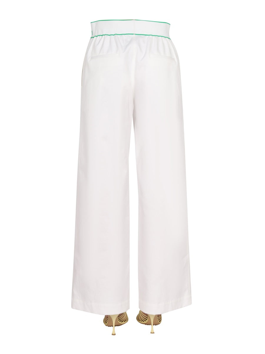 BOTTEGA VENETA Embroidered Cotton Twill Trousers