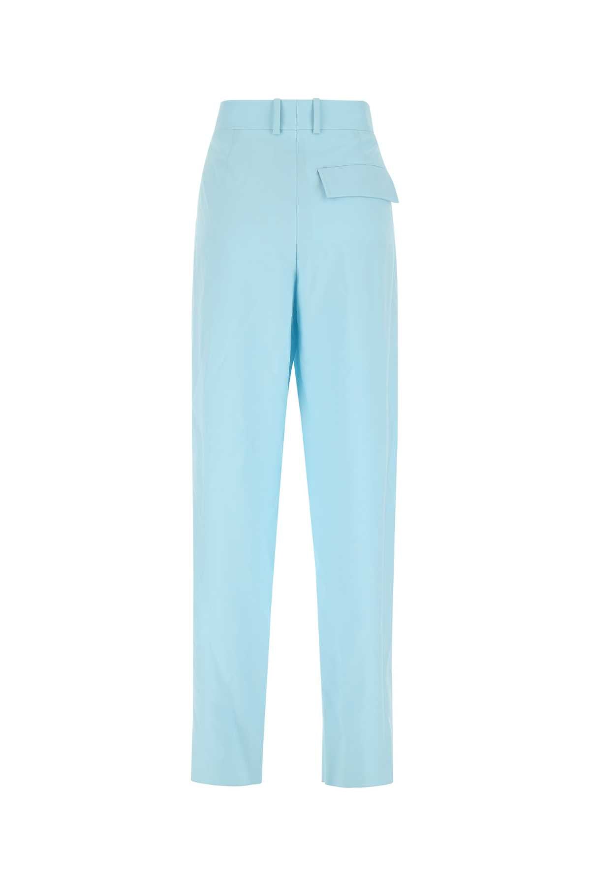 BOTTEGA VENETA Pastel Wool Wide-Leg Pants for Women