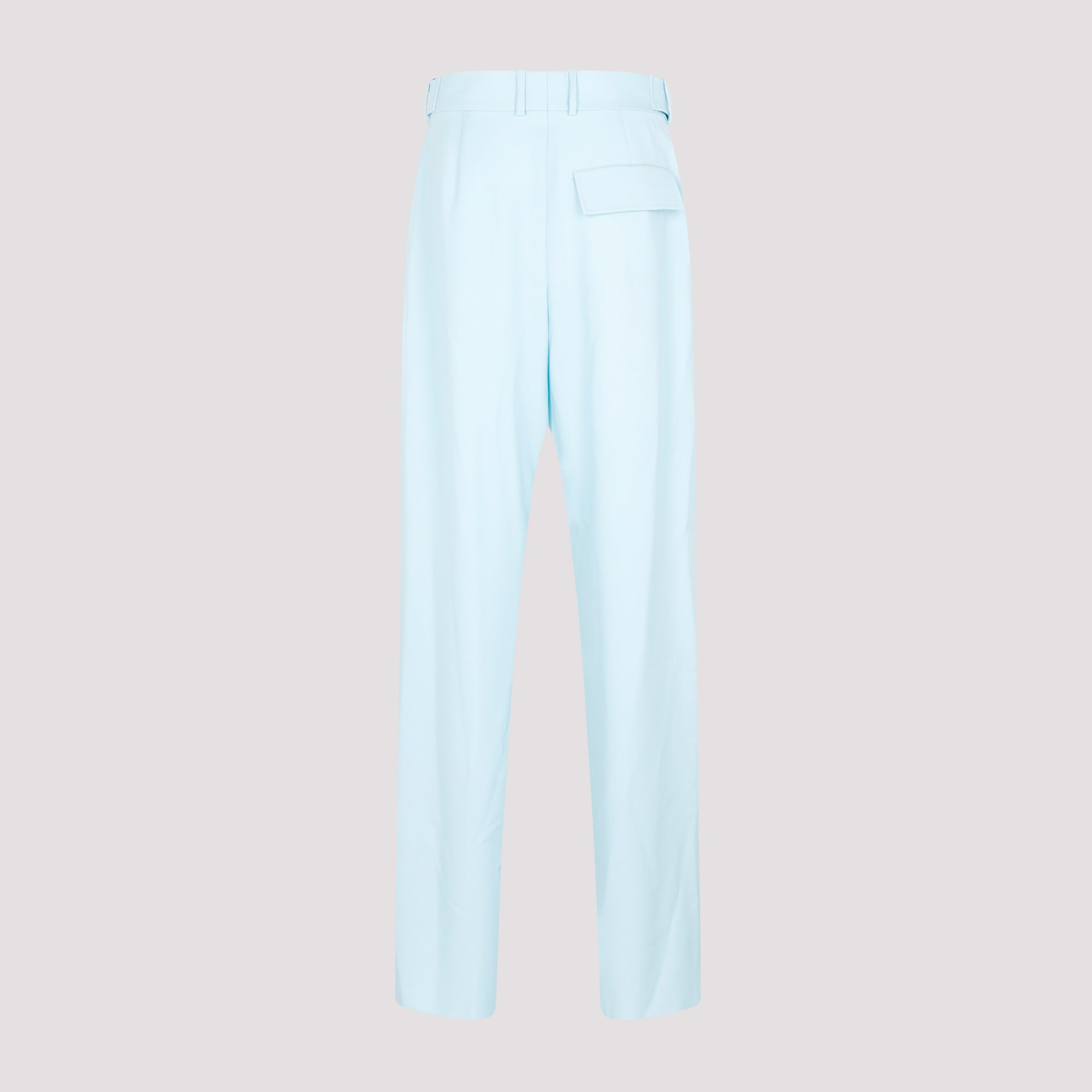 BOTTEGA VENETA Pastel Wool Wide-Leg Pants for Women