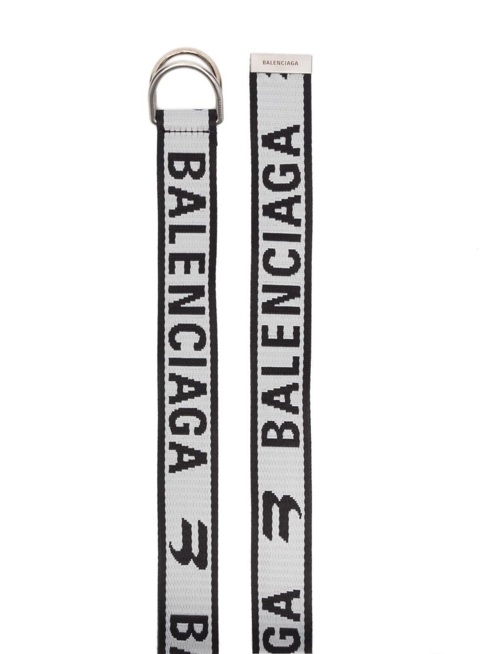 BALENCIAGA Jacquard Logo D-Ring Belt for Men