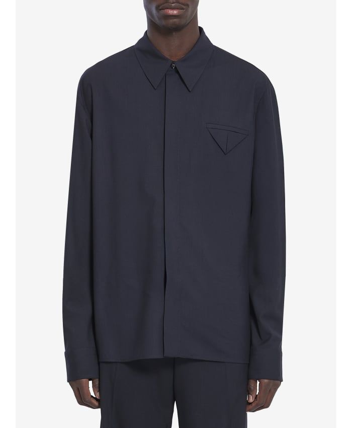 BOTTEGA VENETA Wool Twill Shirt - Size L