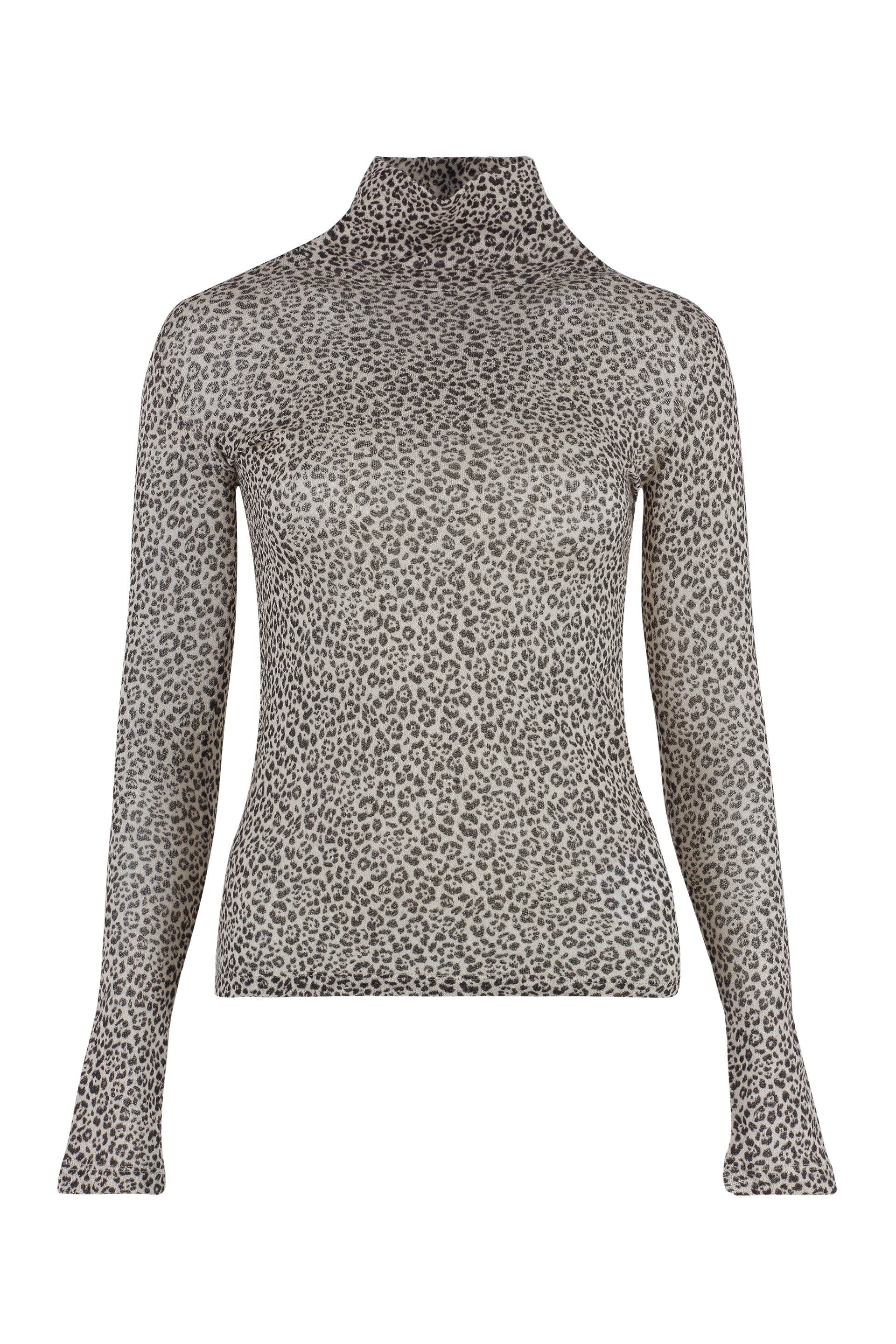 SAINT LAURENT Animal Print Wool Top for Women