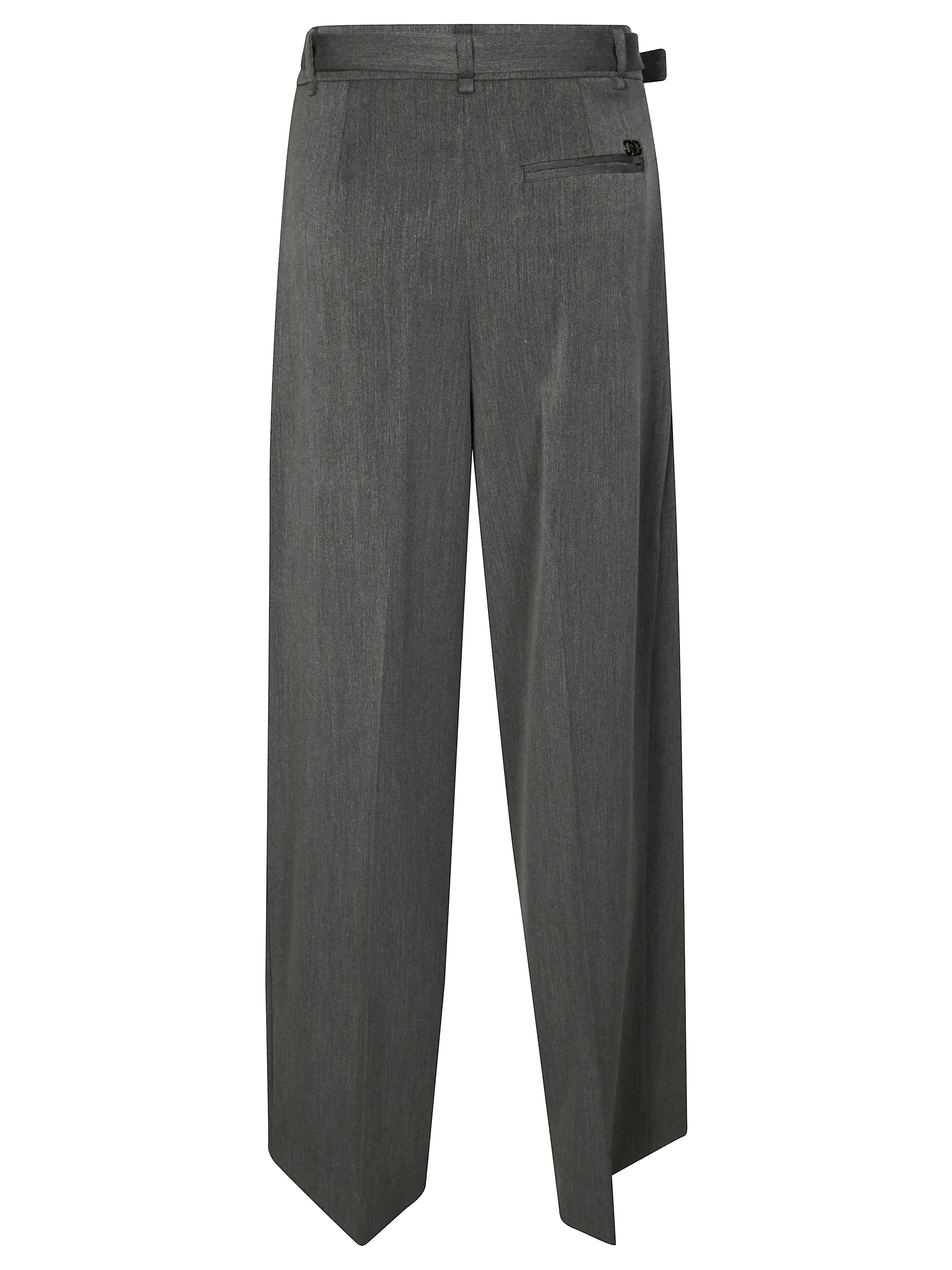 LIUJO Stylish Wool Trousers with Belt for Men