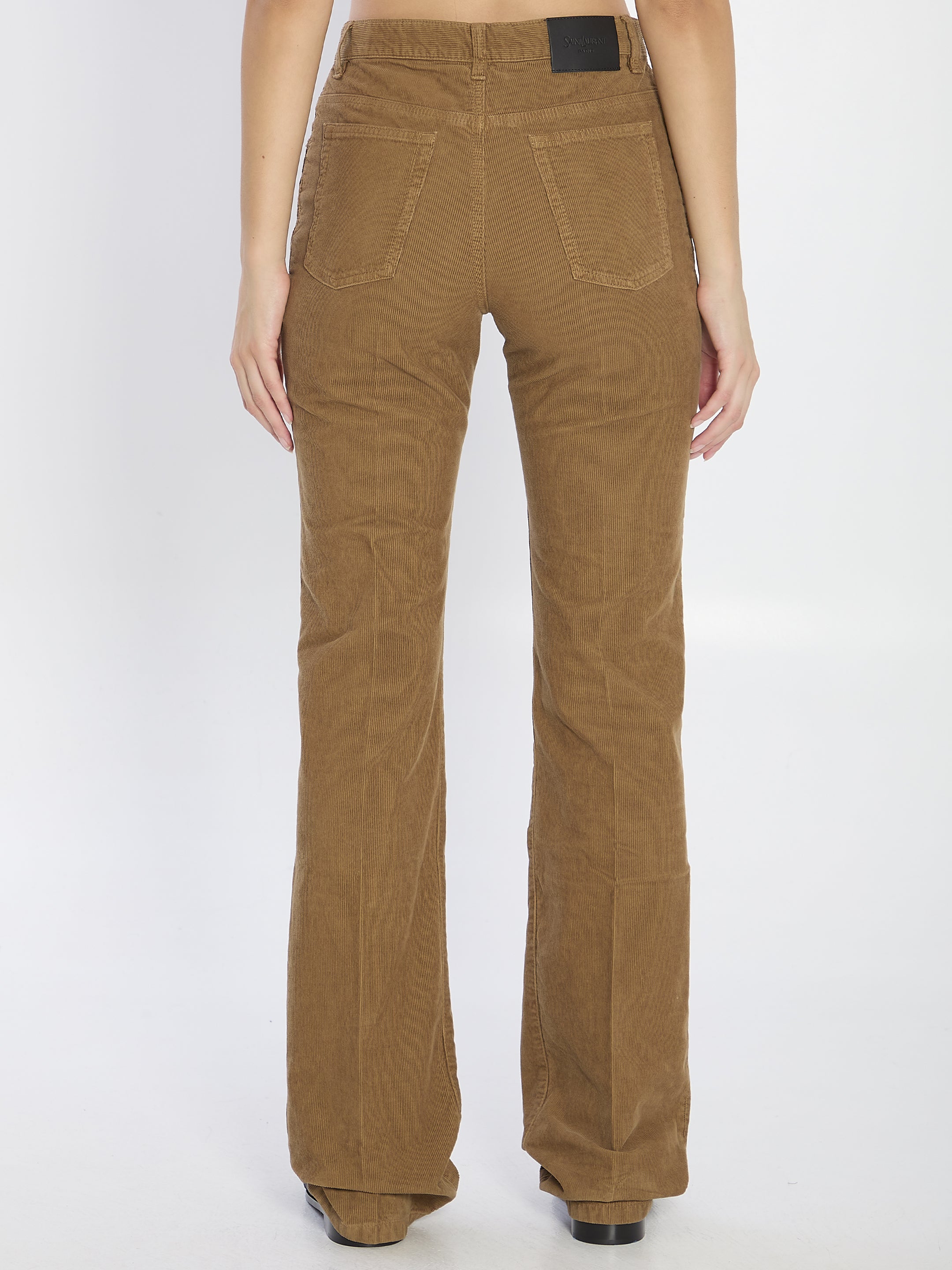 SAINT LAURENT Clyde Corduroy Trousers for Women