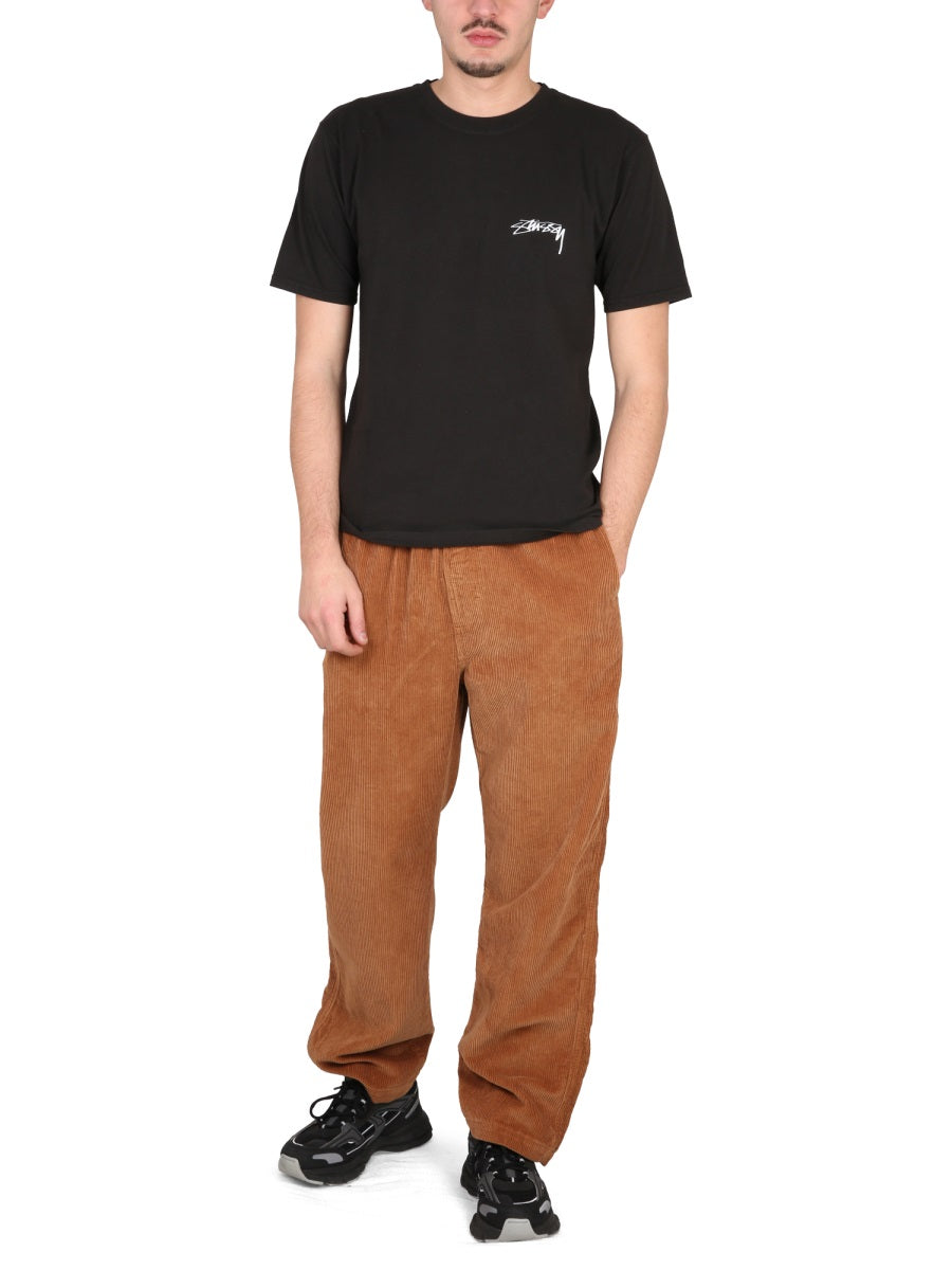 STUSSY Unisex Mini Wale Pants with Elastic Waistband