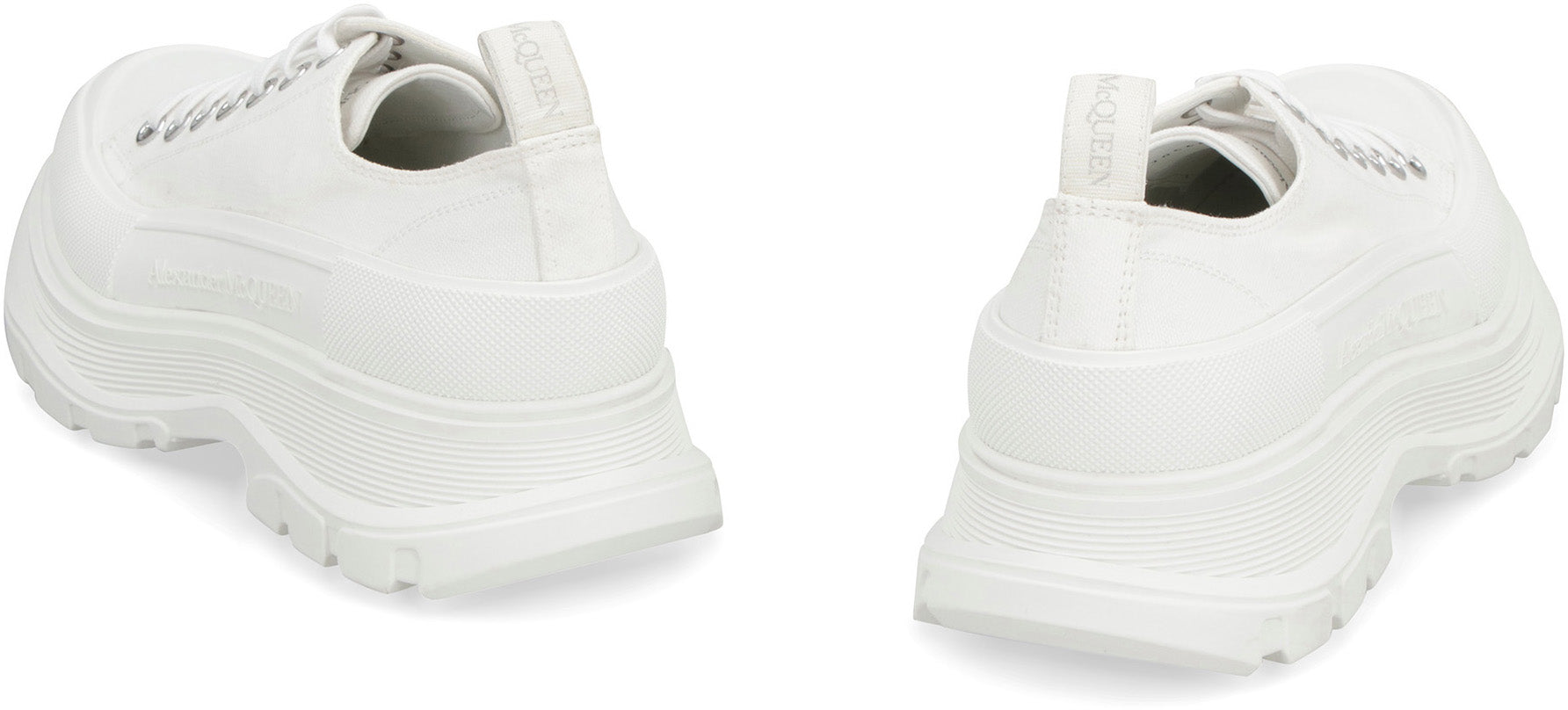 ALEXANDER MCQUEEN Canvas Tread Slick Sneakers for Men