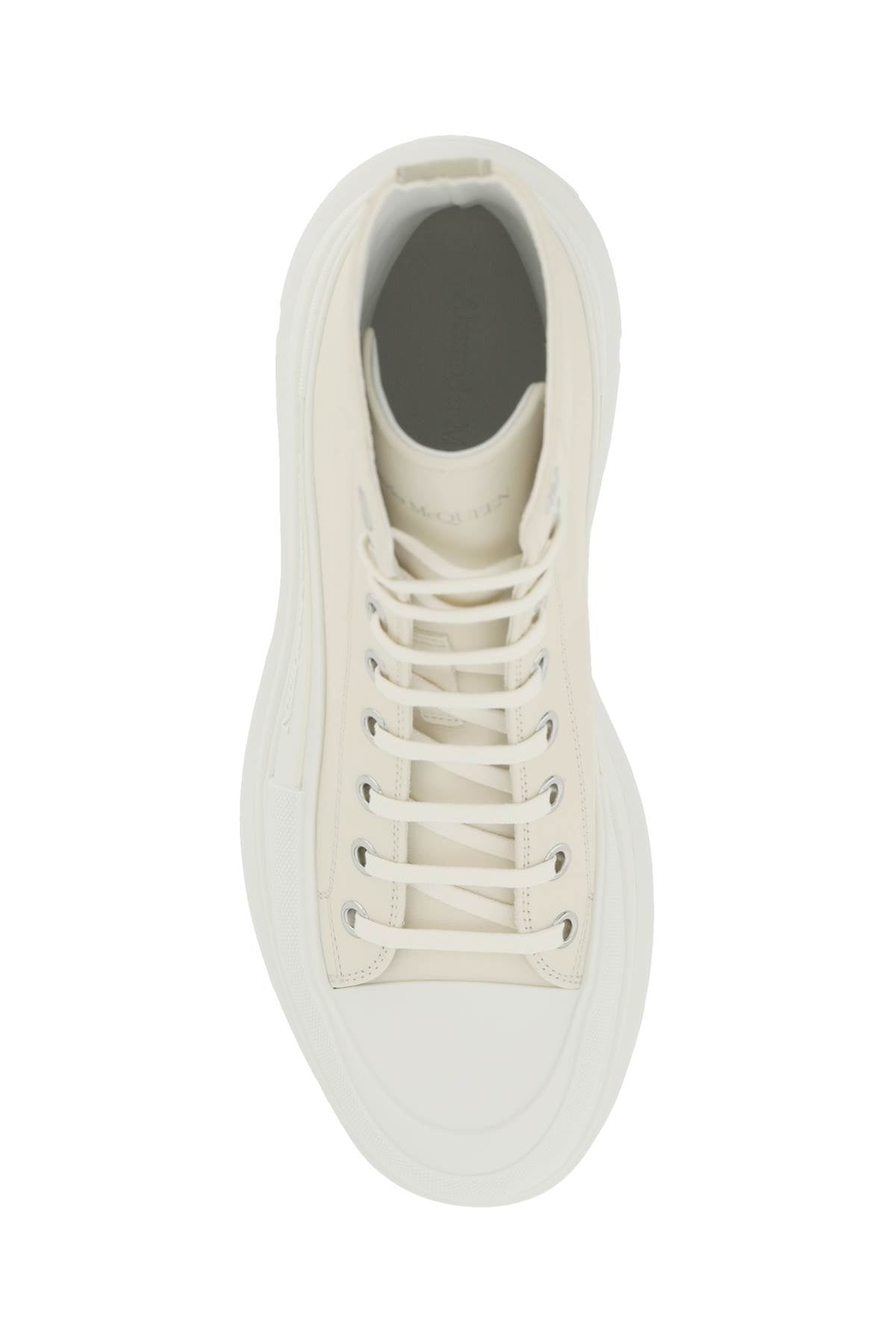 ALEXANDER MCQUEEN Leather Tread Slick Sneakers for Men