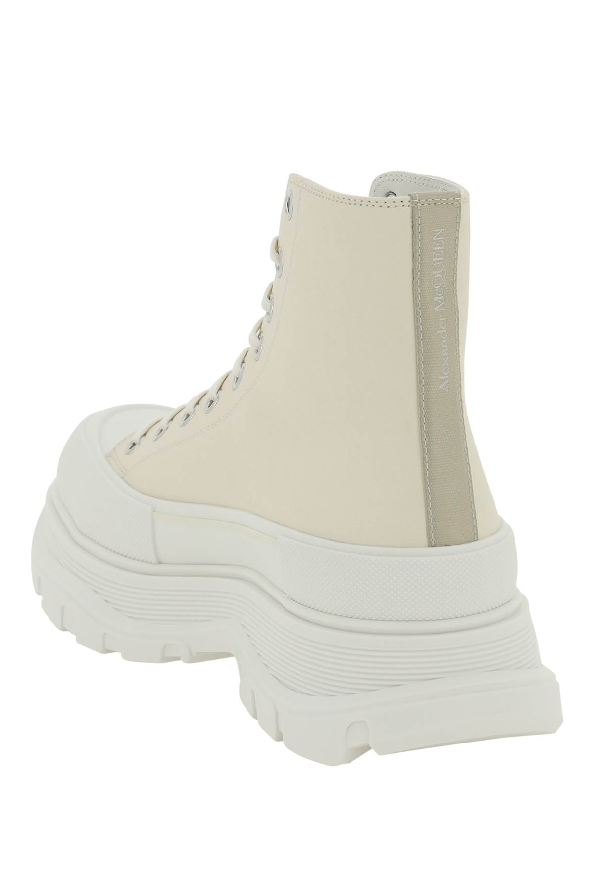 ALEXANDER MCQUEEN Leather Tread Slick Sneakers for Men