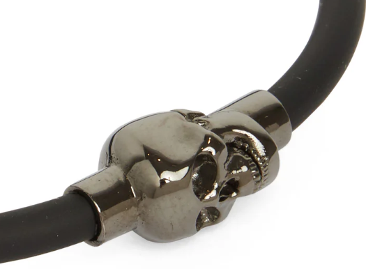 ALEXANDER MCQUEEN Metal Skull Charm Bracelet