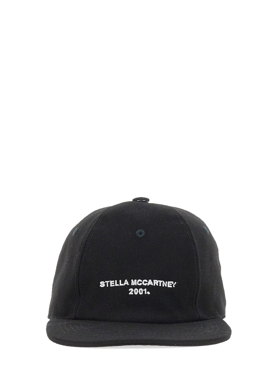 STELLA McCARTNEY Embroidered Logo Baseball Hat with Hard Visor