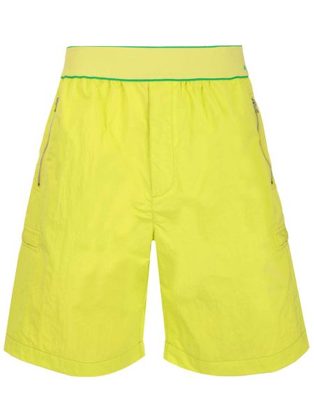 BOTTEGA VENETA Acid Green Mini Nylon Bermuda Shorts