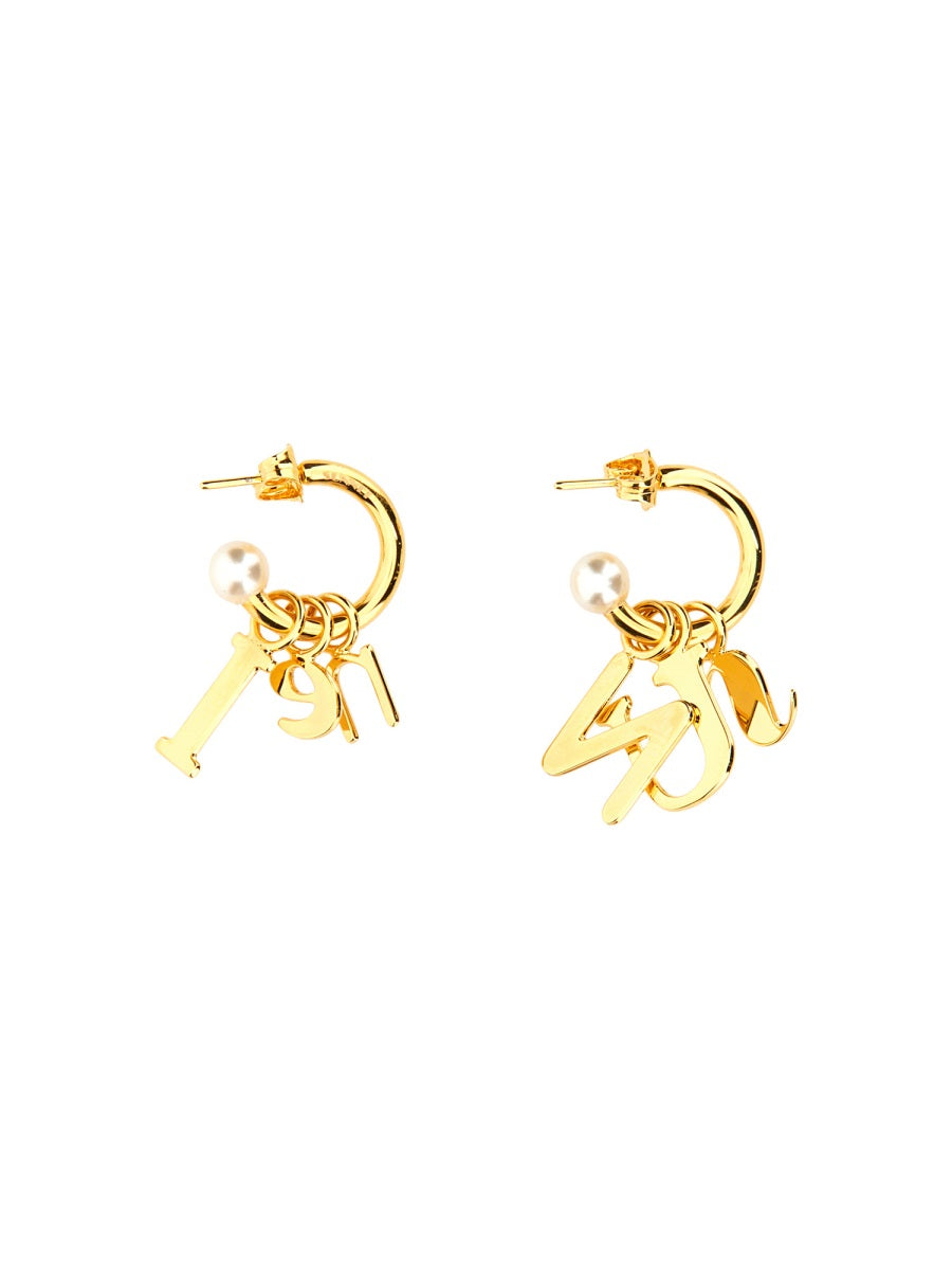 SUNNEI Mini Dangle Earrings with Logo Design