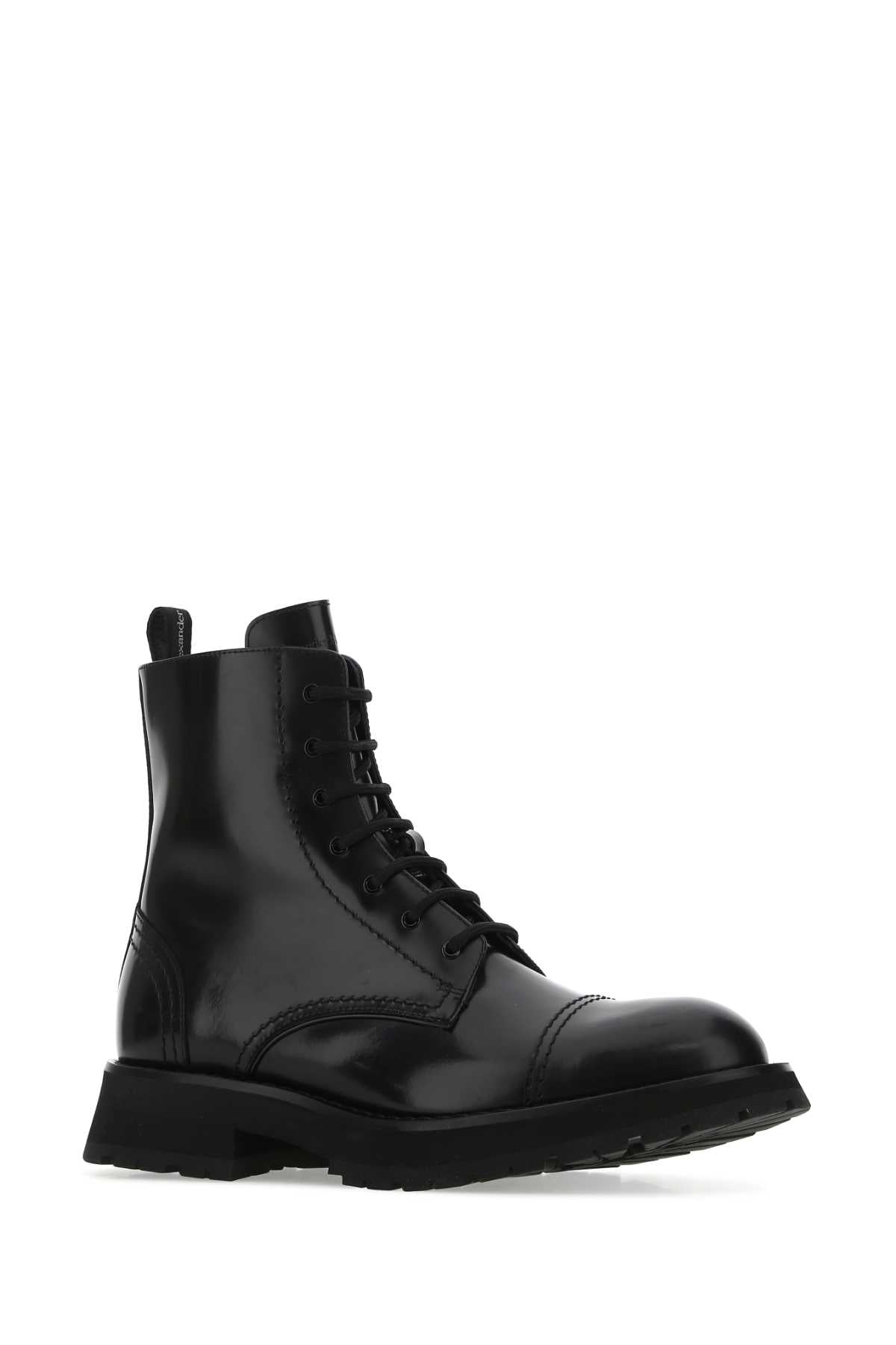 ALEXANDER MCQUEEN Premium Leather Ankle Boots for Men - FW22 Collection