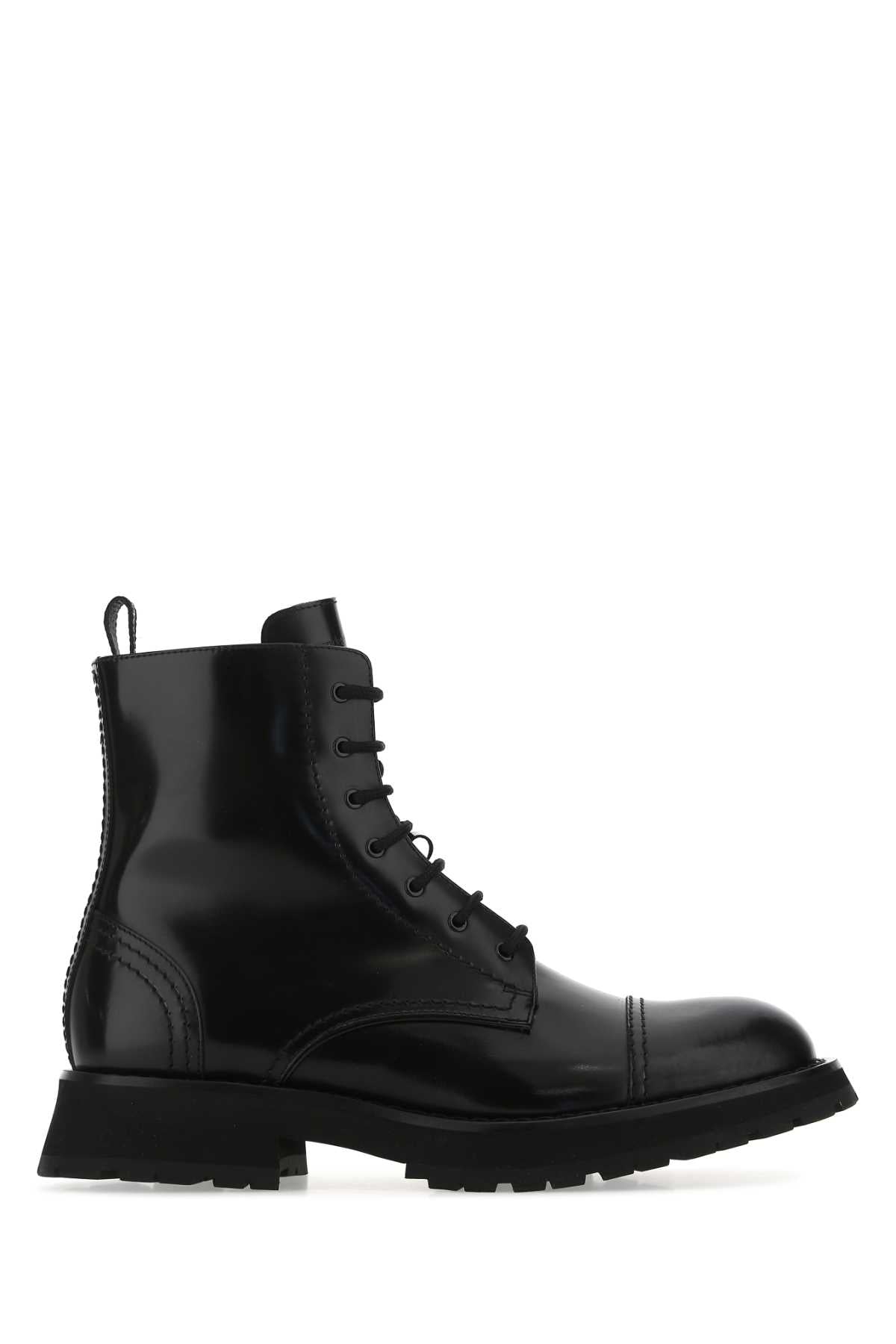 ALEXANDER MCQUEEN Premium Leather Ankle Boots for Men - FW22 Collection