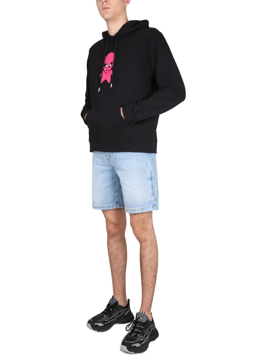 GCDS WIRDO Hoodie Sweatshirt for Men
