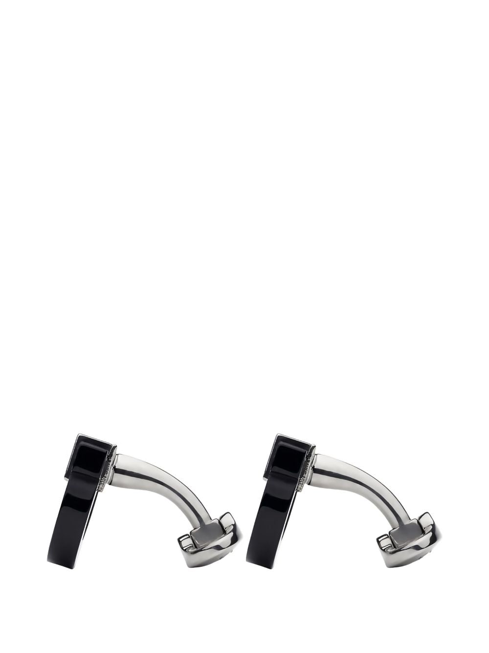 Ferragamo Curved Push-Button Gancini Hook Men's Earrings