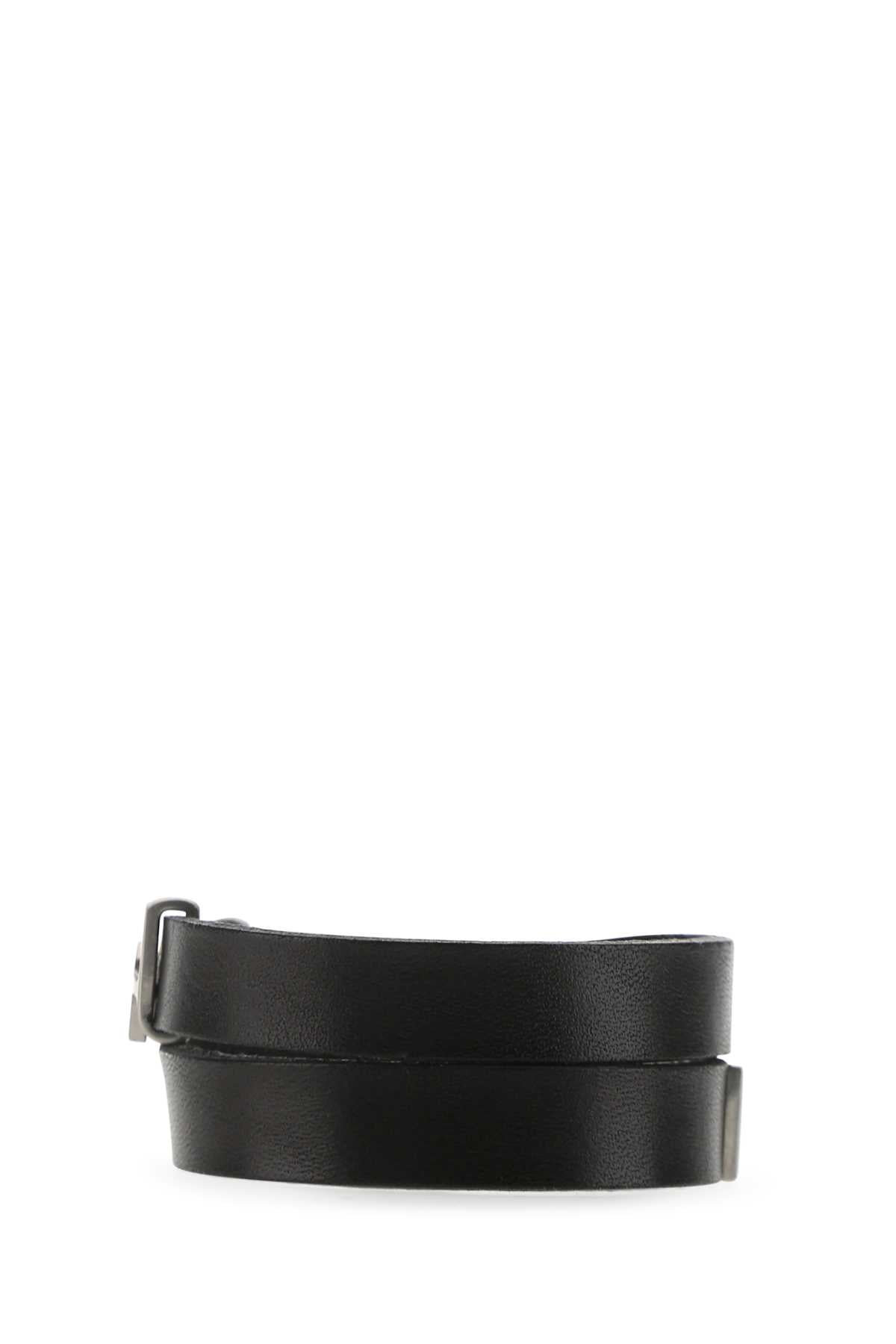 SAINT LAURENT Leather Opyum Bracelet for Men