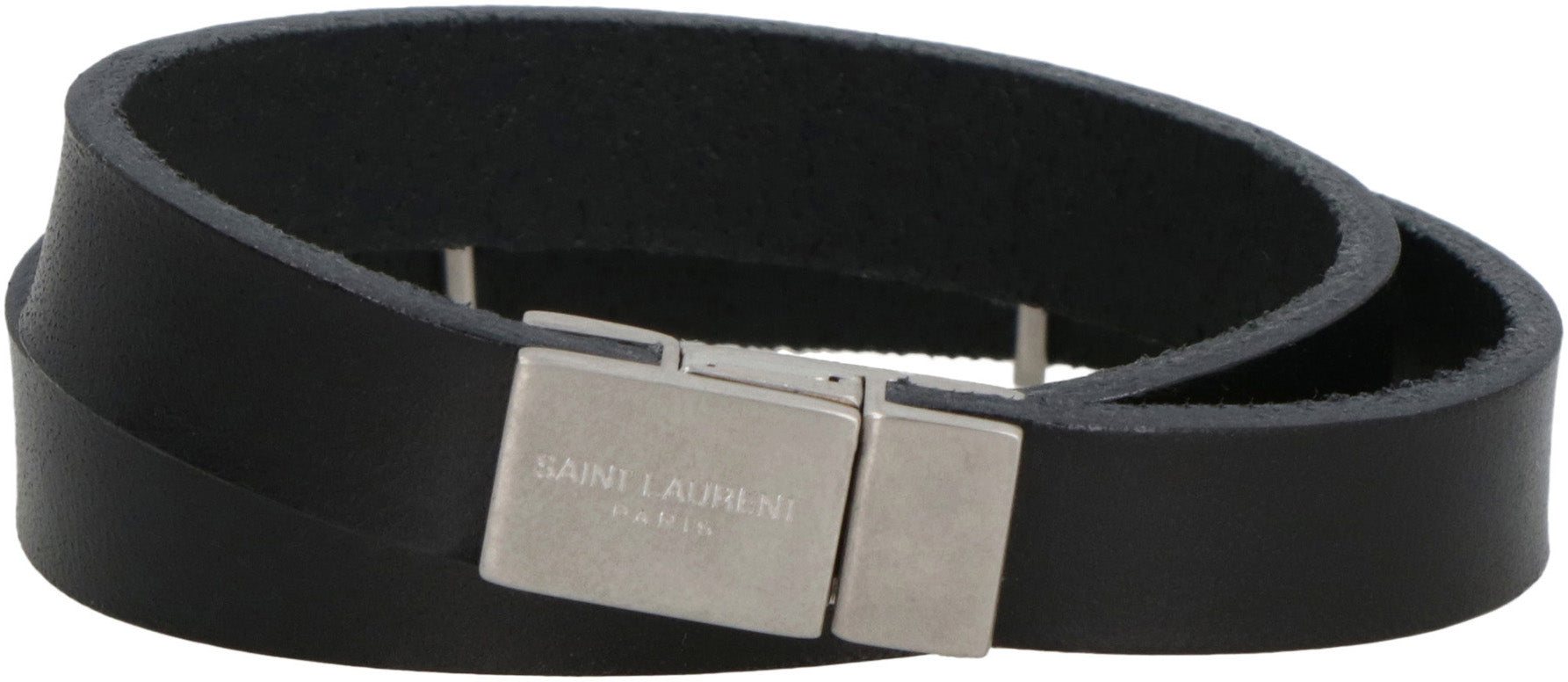 SAINT LAURENT Leather Opyum Bracelet for Men