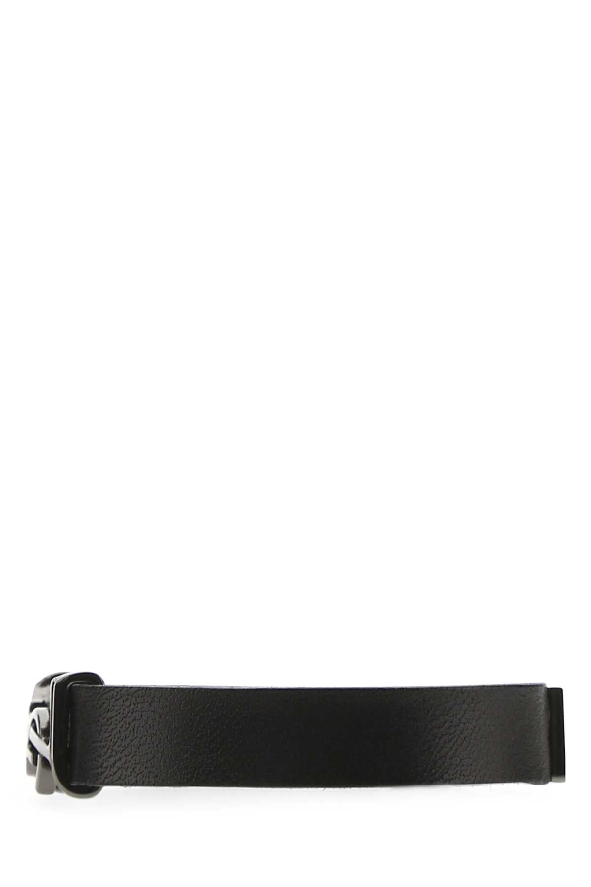 SAINT LAURENT Leather Opyum Bracelet for Men