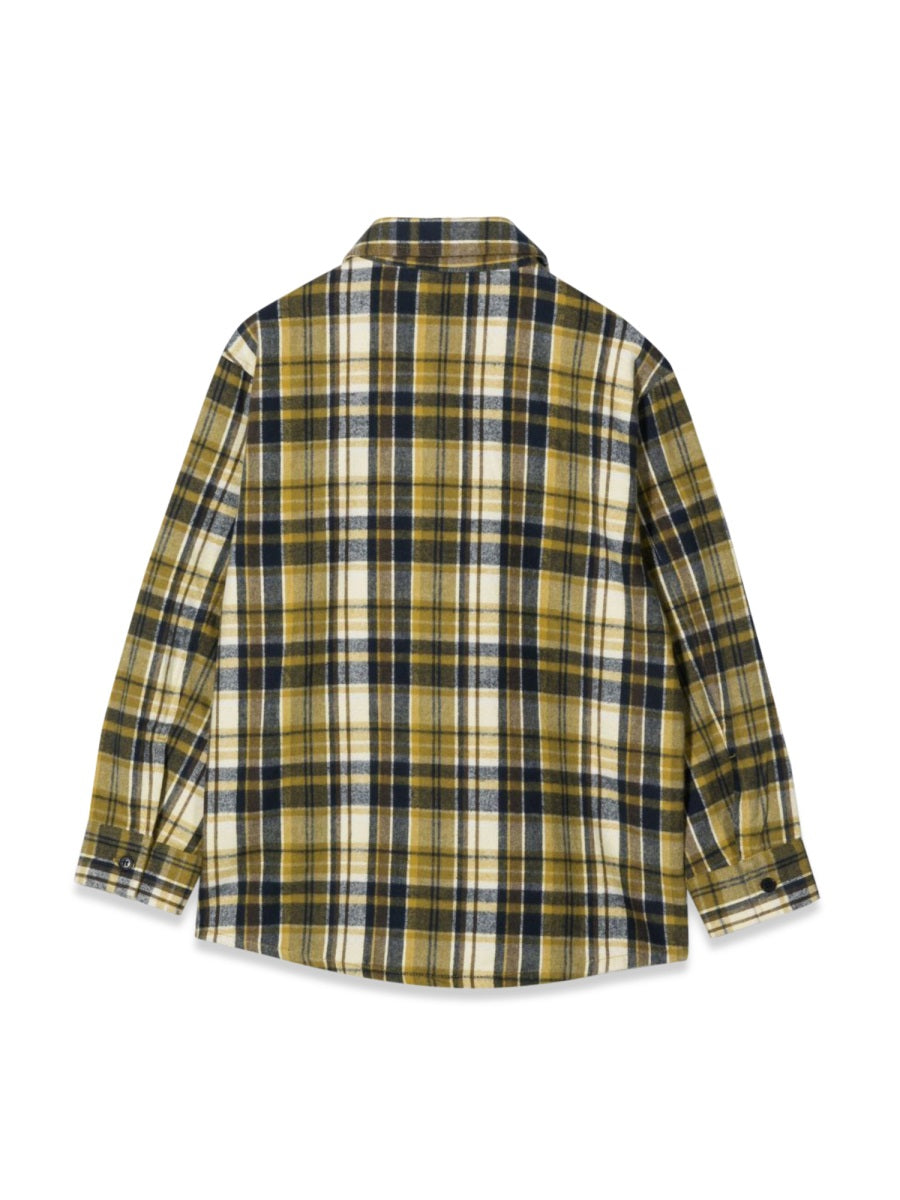 ASPESI Mini Plaid Button-Up Shirt for Boys