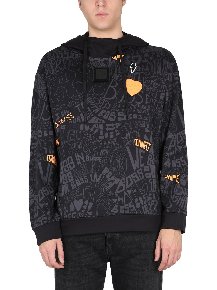 BOSS Men's Essential Hoodie with Drawstring