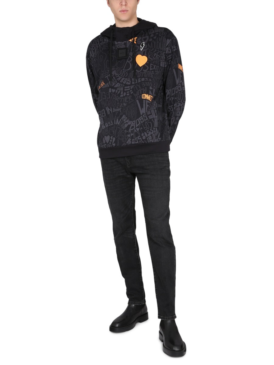 BOSS Men's Essential Hoodie with Drawstring