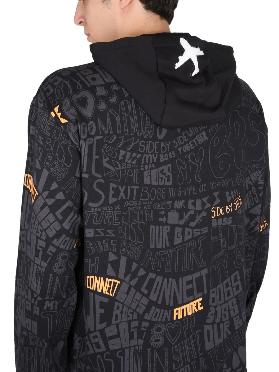 BOSS Men's Essential Hoodie with Drawstring