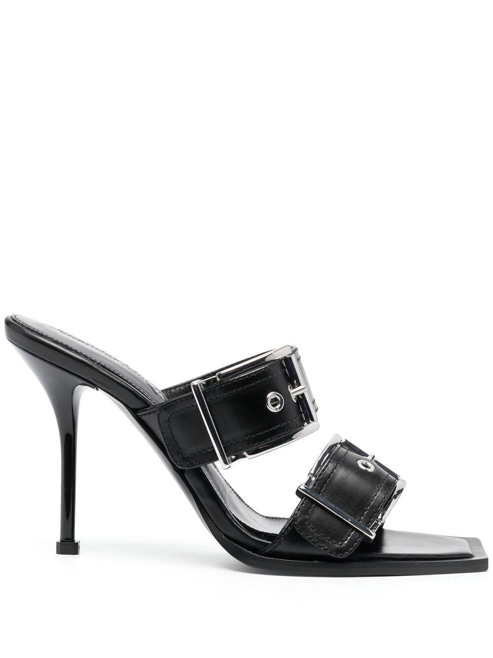 ALEXANDER MCQUEEN Genuine Leather Sandals - Women's Mini Boxcar Style