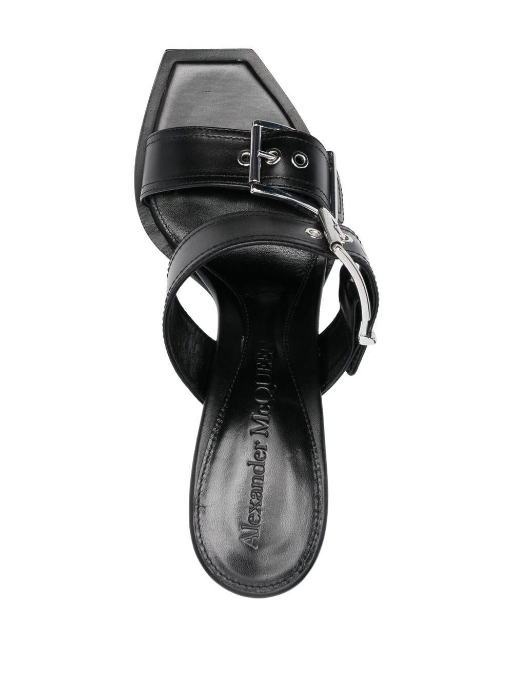 ALEXANDER MCQUEEN Genuine Leather Sandals - Women's Mini Boxcar Style