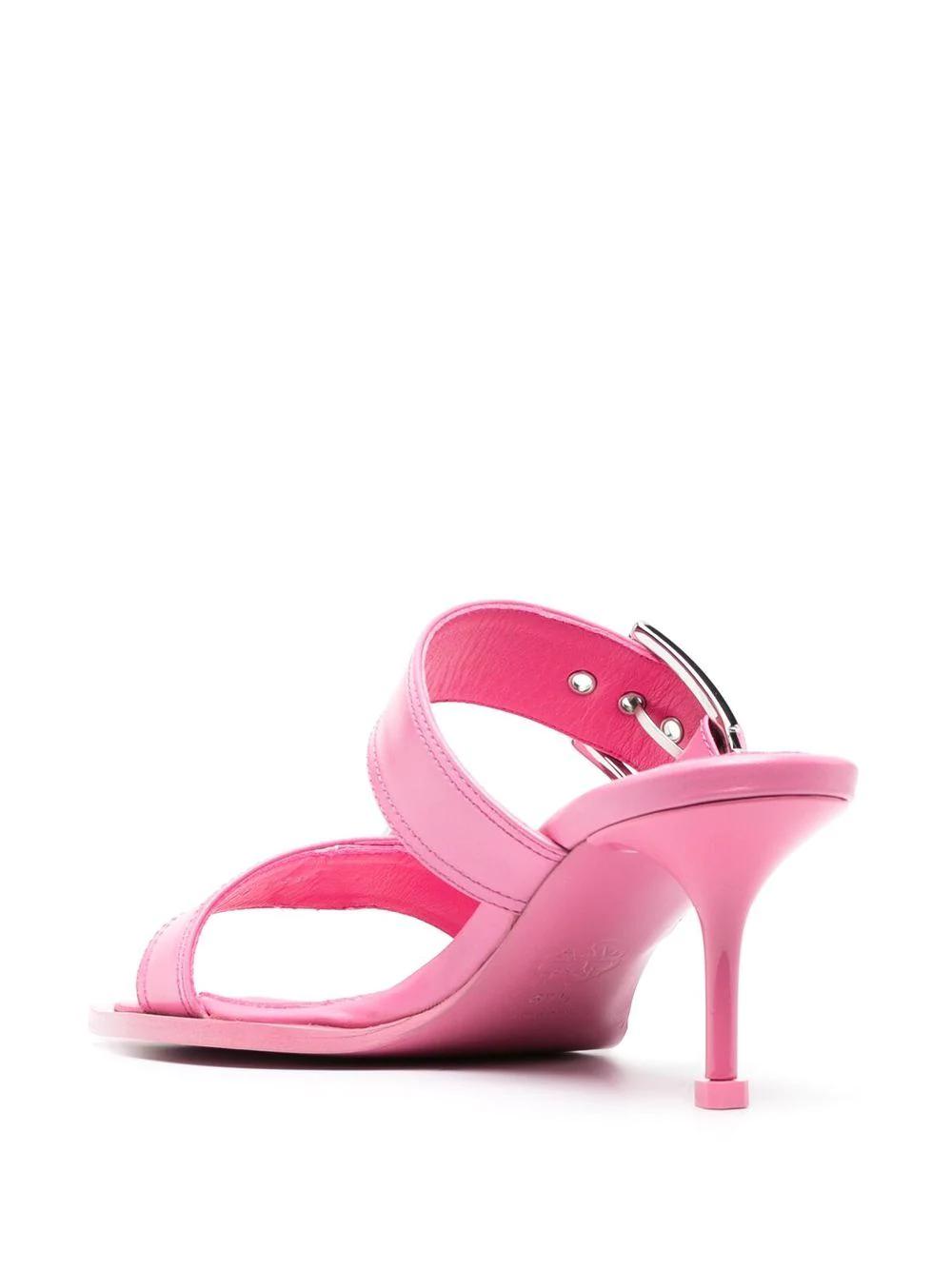 ALEXANDER MCQUEEN Double Buckle Punk Flat Sandals 90mm