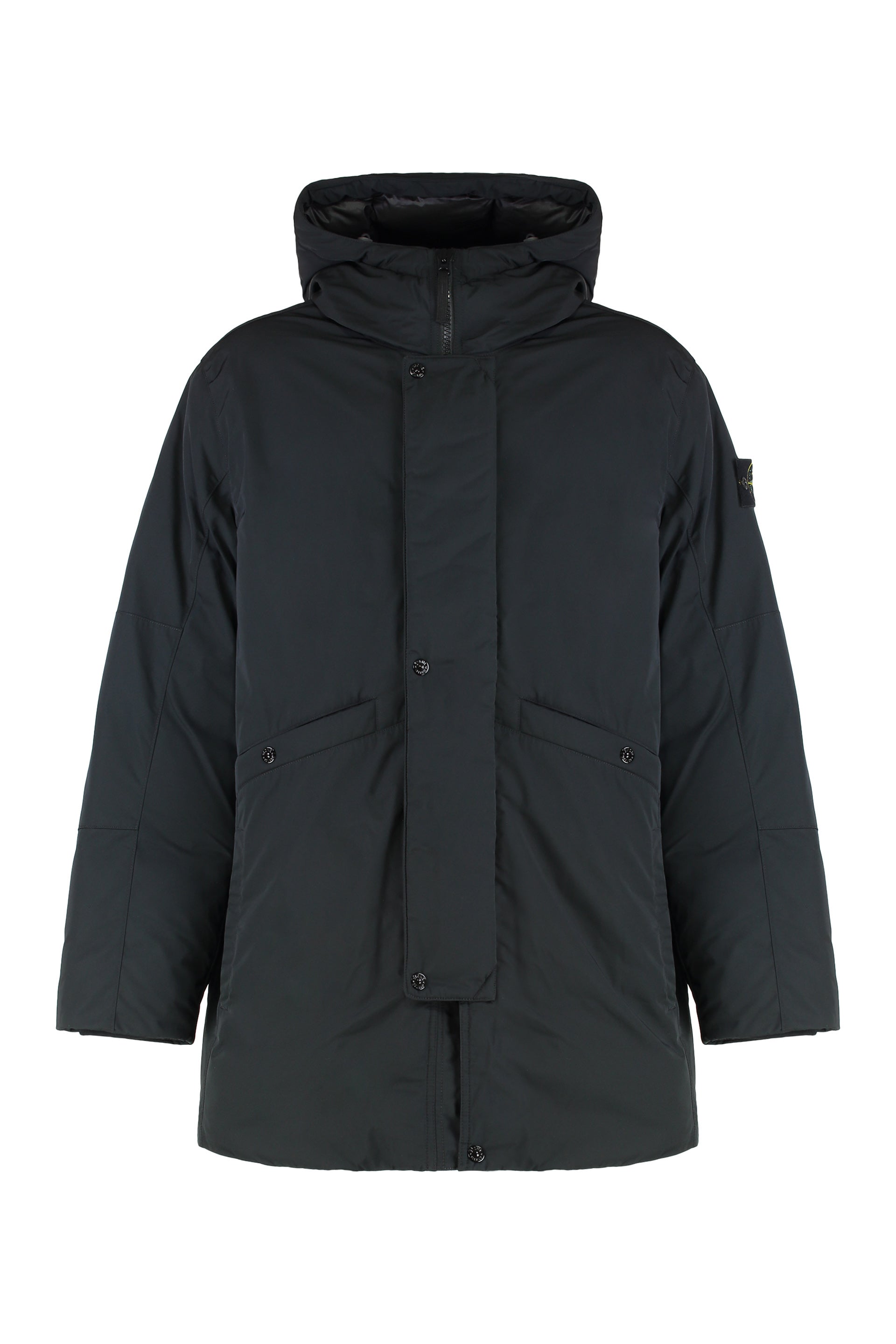 STONE ISLAND Men's Down-Filled Padded Parka Jacket with Hood