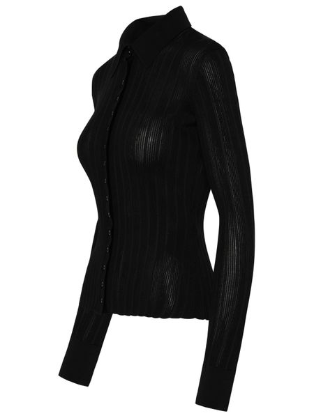 SAINT LAURENT Buttoned Italian Wool Shirt for Women