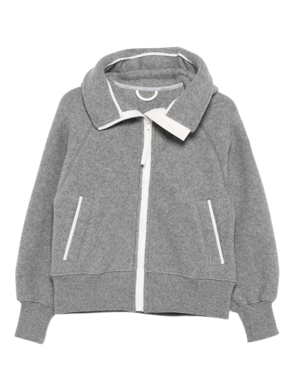 CANADA GOOSE Wool Blend Bomber Jacket with Classic Hood for Women