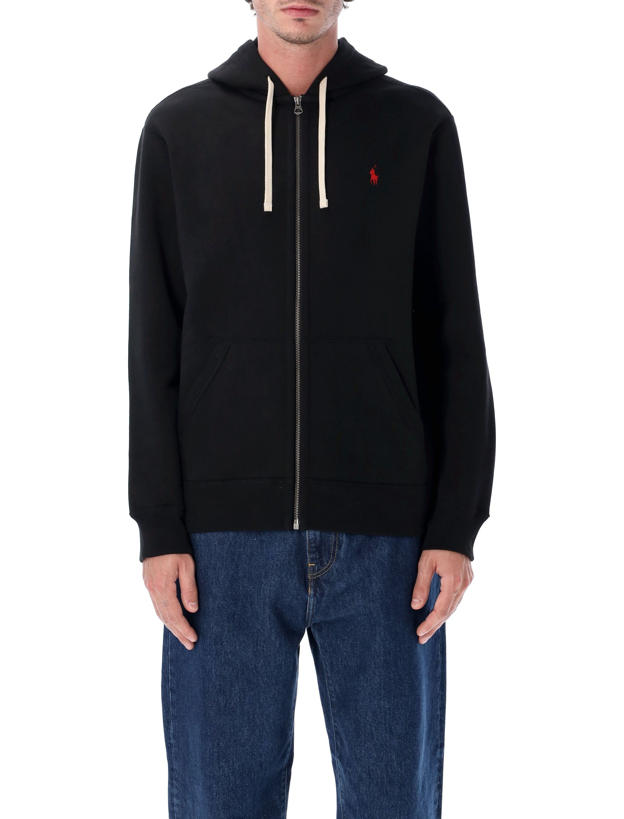POLO RALPH LAUREN Men's Full-Zip Fleece Hoodie - Size L