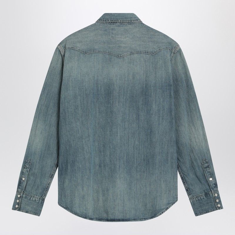 POLO RALPH LAUREN Denim Shirt with Snap Fastening for Men