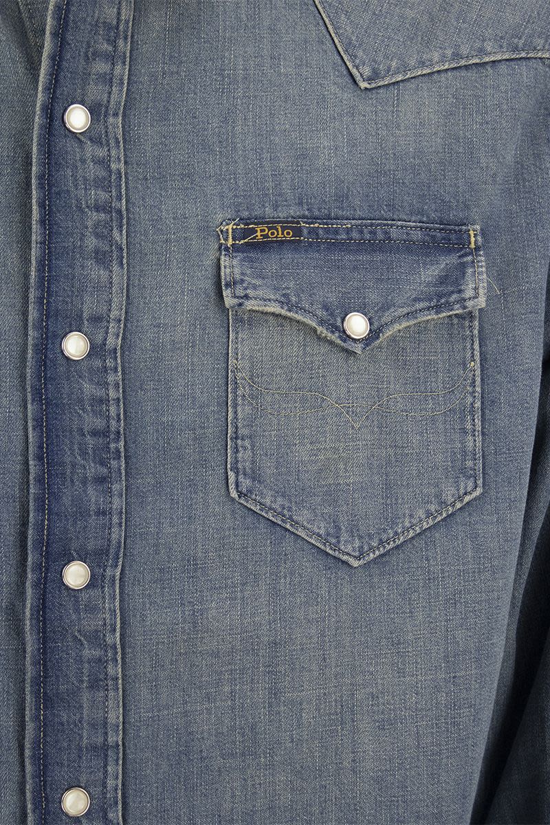 POLO RALPH LAUREN Cotton Western Shirt for Men - SS23 Collection