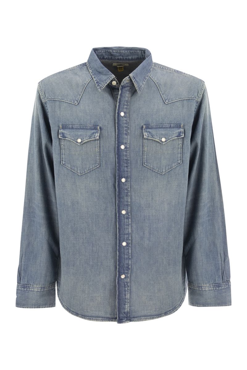 POLO RALPH LAUREN Western Style Denim Shirt for Men