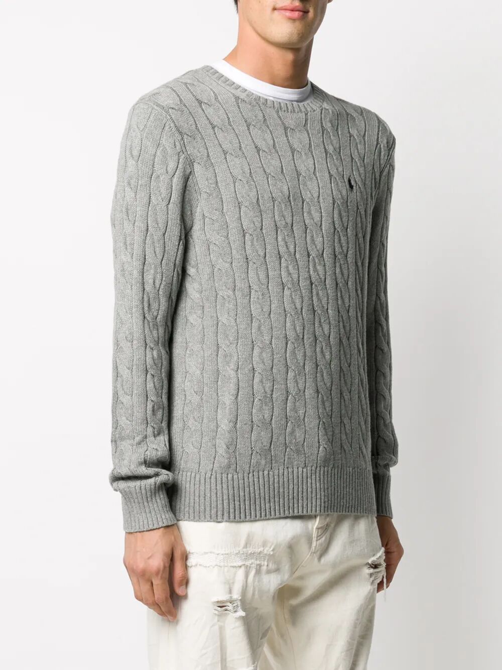 POLO RALPH LAUREN Men's Cable-Knit Cotton Jumper