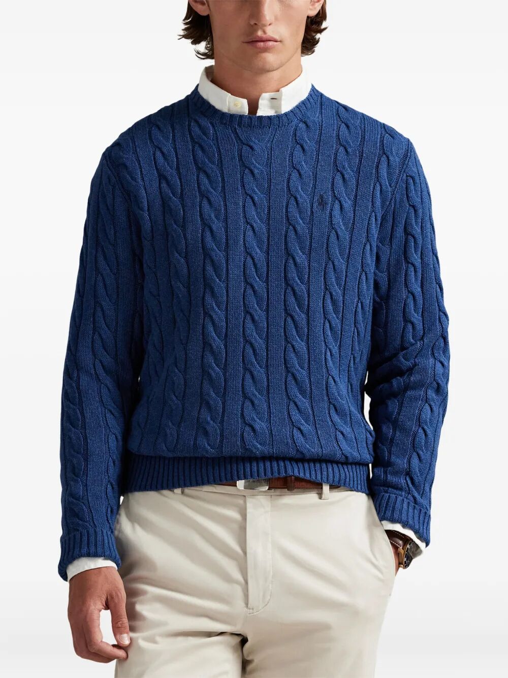 POLO RALPH LAUREN Cable-Knit Cotton Jumper - Regular Fit
