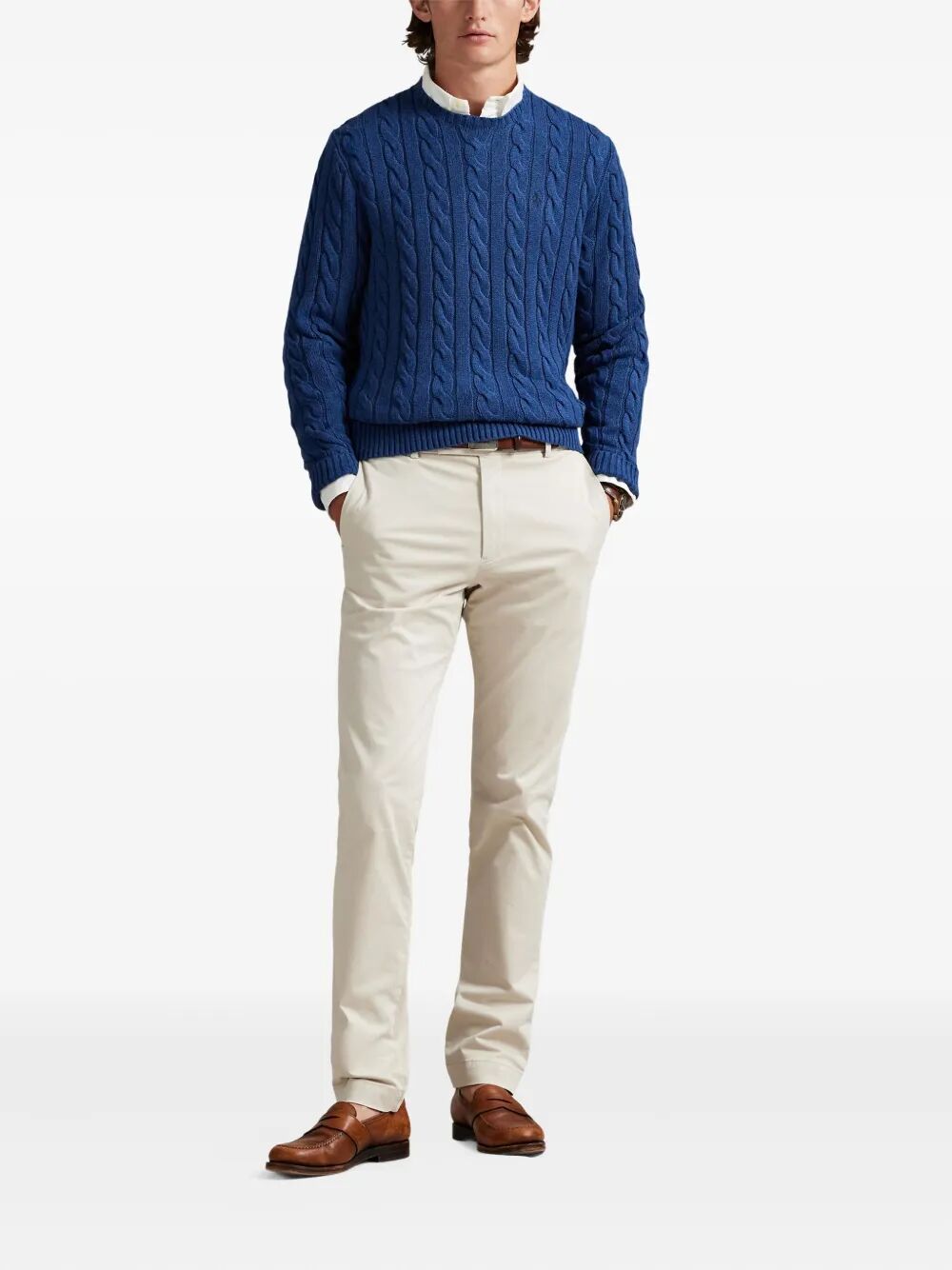 POLO RALPH LAUREN Cable-Knit Cotton Jumper - Regular Fit
