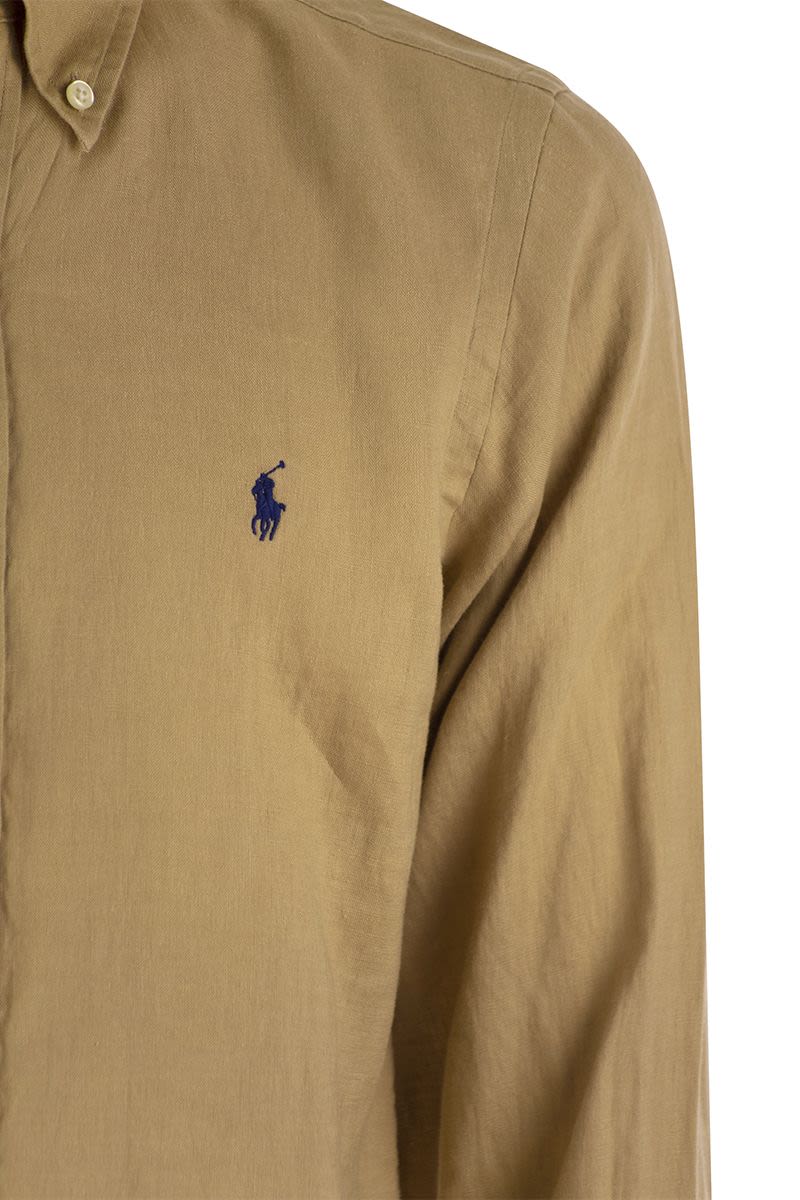 POLO RALPH LAUREN Custom-Fit Linen Shirt for Men - Summer Essential