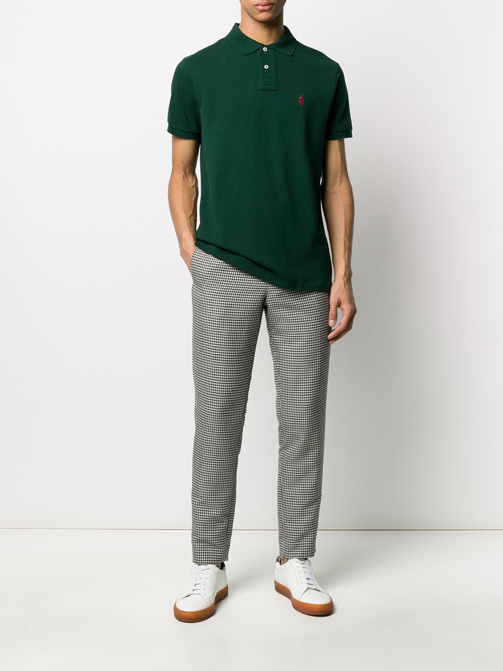 POLO RALPH LAUREN Slim Fit Short Sleeve Polo with Ribbed Collar - Size M