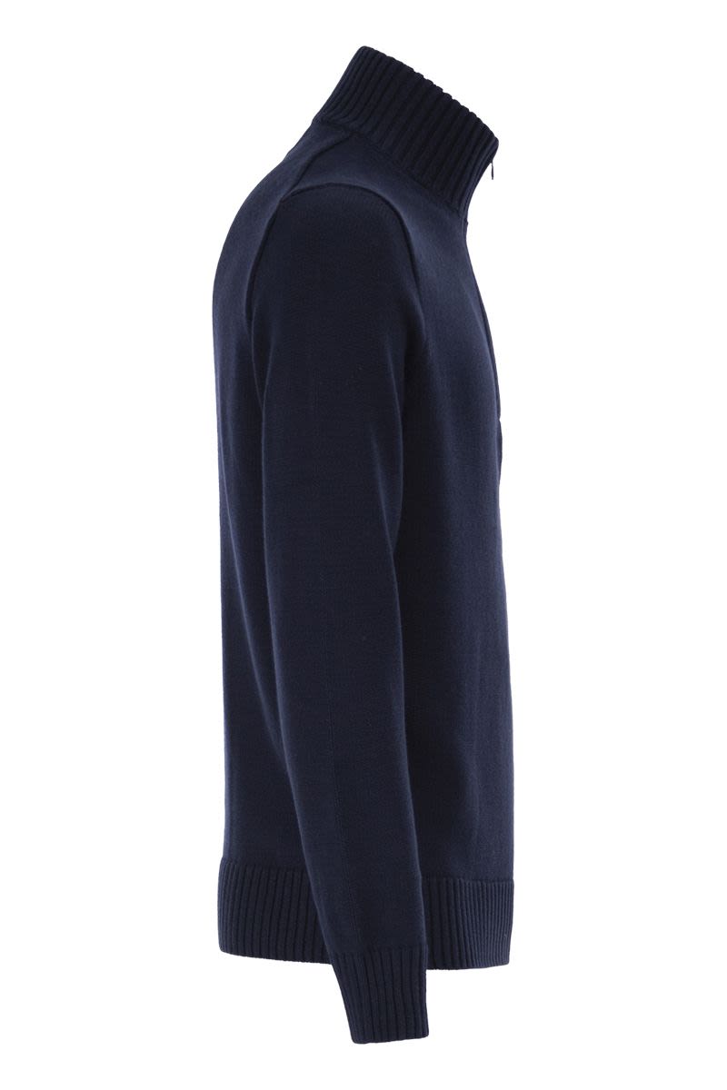 POLO RALPH LAUREN Classic Cotton Turtleneck Jumper with Zip Fastening