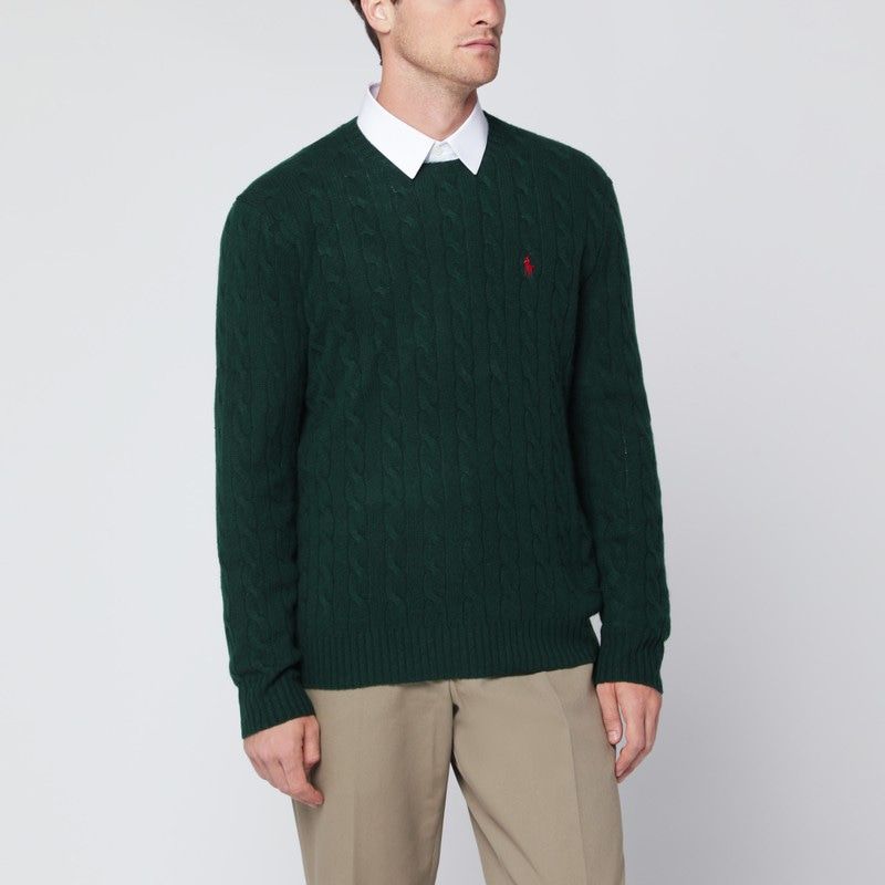 POLO RALPH LAUREN Wool and Cashmere Cableknit Sweater